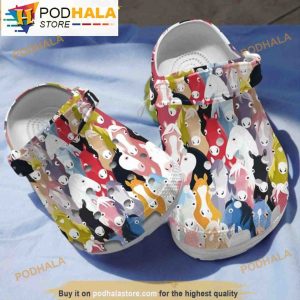 Colorful Cartoon Horse Clogband 3D Crocs, Funny Crocs