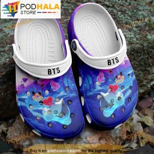 Colorful Characters Bt21 Bts Clogband 3D Crocs, Funny Crocs