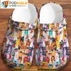 Colorful Dogs Pattern Clogband 3D Crocs, Funny Crocs