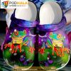 Colorful Frog And Butterfly Clogband 3D Crocs, Funny Crocs