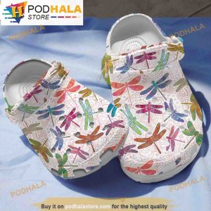 Colorful Mandala Dragonfly Clogband 3D Crocs, Funny Crocs
