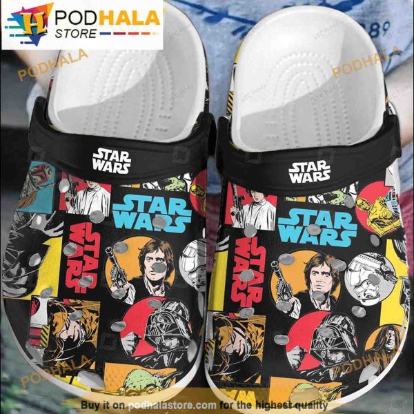 Comic Star Wars Clogband 3D Crocs Clog Shoes, Funny Crocs