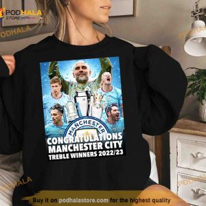 Congratulations Manchester CIty Treble Winners 2022 2023 Shirt