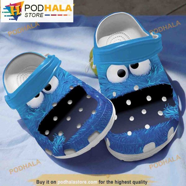 Cookie Monster Muppet Clogband 3D Crocs, Funny Crocs