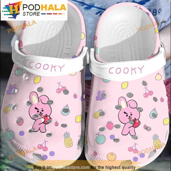 Cooky Bts Clogband 3D Crocs Clog Shoes, Funny Crocs