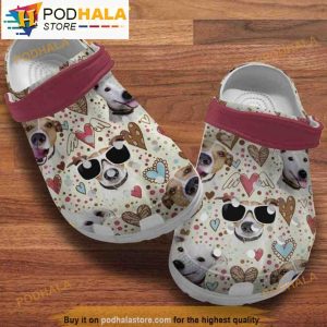 Cool Dog With Glasses Birthday Clogband 3D Crocs, Funny Crocs