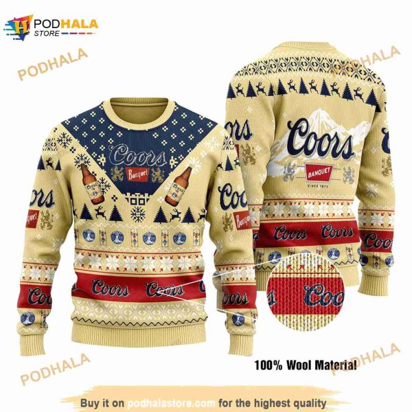 Coors Banquet Ugly Christmas Sweater
