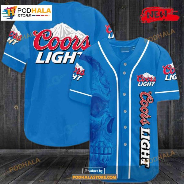 Coors Light Skull Baseball Jersey