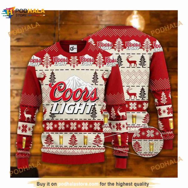 Coors Light Ugly Christmas Sweater Vxl