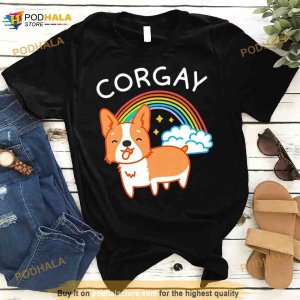 Corgay pride corgi Shirt