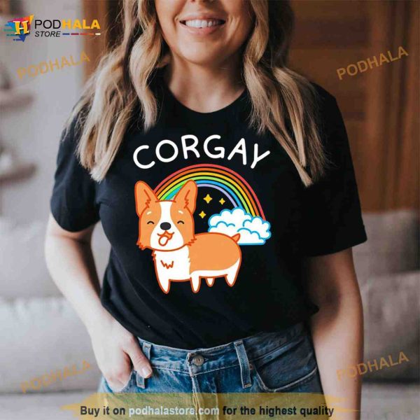 Corgay pride corgi Shirt