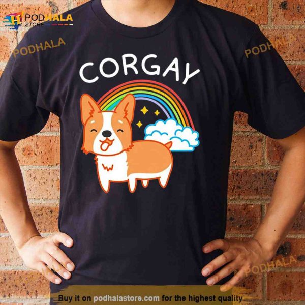 Corgay pride corgi Shirt