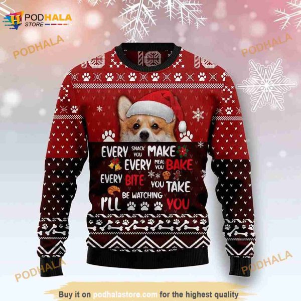 Corgi Christmas Ugly Sweater