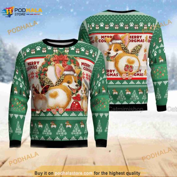 Corgi Ugly Corgi Christmas Sweater, Xmas Gifts For Corgi Lovers