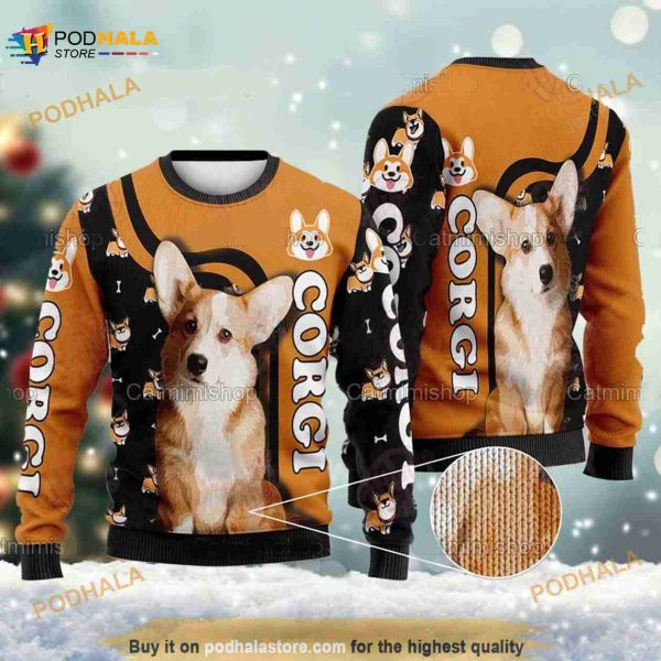 Corgi Ugly Corgi Sweater Men, Corgi Christmas Sweater Gift For Women Men