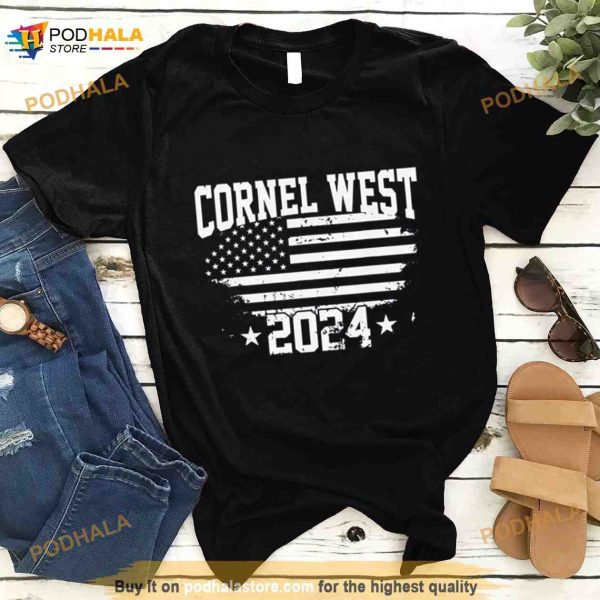 Cornel West For President Cornel West 2024 American Flag Shirt