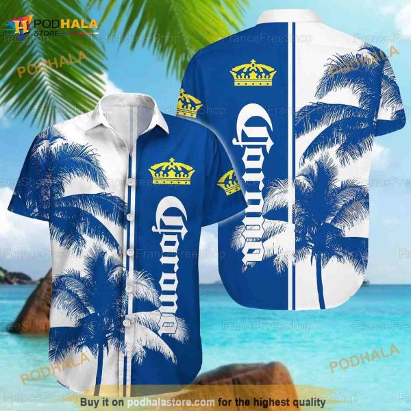 Corona Extra Funny Hawaiian Shirt, Summer Outfits For Men 2 Piece Sets