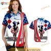 Cow American Flag Independence Day 4th Of July Funny Hawaiian Shirt, Custom Name Shirt