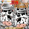 Cow Face Print Custom Clogband 3D Crocs With Name, Funny Crocs