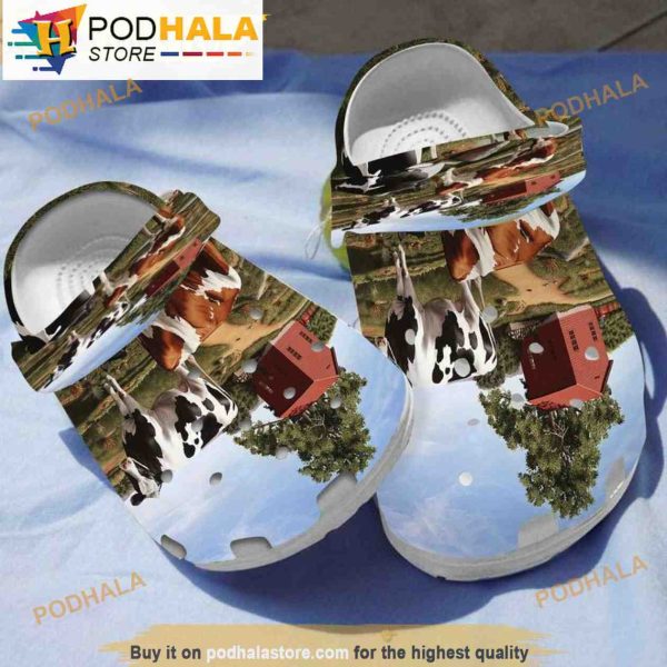Cow Milk Funny Clogband 3D Crocs, Funny Crocs