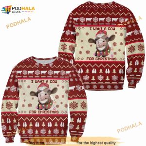 Cow Ugly Christmas Sweater