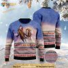 Cowboy Santa Claus Riding Horse Ugly Sweater For Christmas