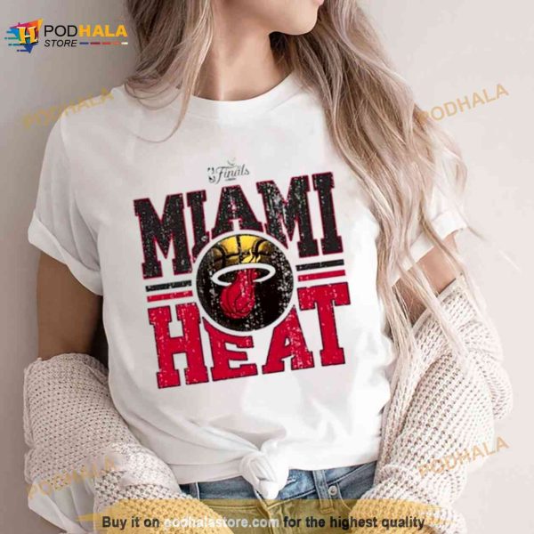 Cream Miami Heat 2023 NBA Finals Tri Blend Shirt