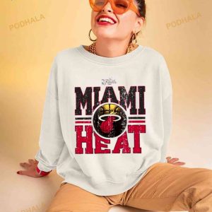 Cream Miami Heat 2023 Nba Finals Tri Blend Shirt 2