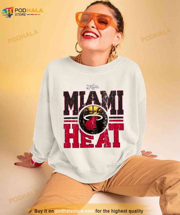 Cream Miami Heat 2023 NBA Finals Tri Blend Shirt