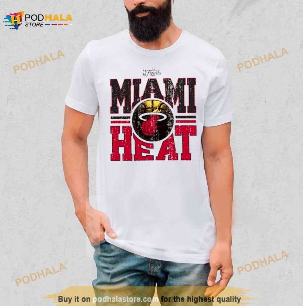 Cream Miami Heat 2023 NBA Finals Tri Blend Shirt