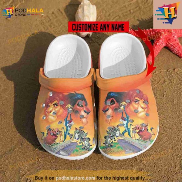 Crocs Shoes Lion King Disney Cartoon Adults