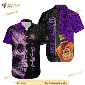 Crown Royal Button Shirt, Crown Royal Funny Hawaiian Shirt