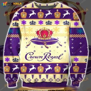 Crown Royal Pattern 3D Christmas Ugly Sweater Gift