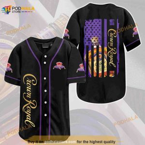Crown Royal Usa Flag All Over Print Unisex 3D Baseball Jersey
