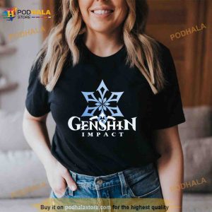 Cryo Big Emblem Genshin Impact Shirt