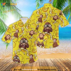 Curious George Funny Hawaiian Shirt, Curious George Summer Shirt