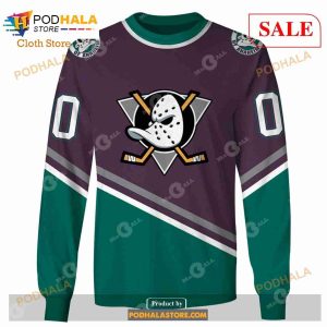 Anaheim Ducks Reverse Retro Hoodie 3D Worthwhile Mascot Gift