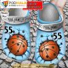 Custom And Number Basketball Clogband 3D Crocs