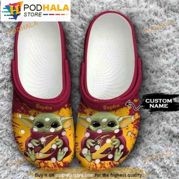 Custom Arizona Cardinals Baby Yoda Clogband 3D Crocs
