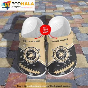 Custom Army Black Knights Football Ncaa Clogband 3D Crocs Clog Shoes