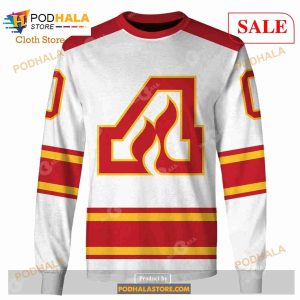 Custom Atlanta Flames Calgary Flames 70s Vintage Away Sweatshirt Hoodie 3d 3