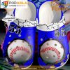 Custom Baseball Number Dark Blue Clogband 3D Crocs