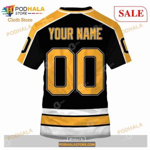 Custom Boston Bruins 1995 1996 2005 2006 Vintage Away Sweatshirt Hoodie 3d 6