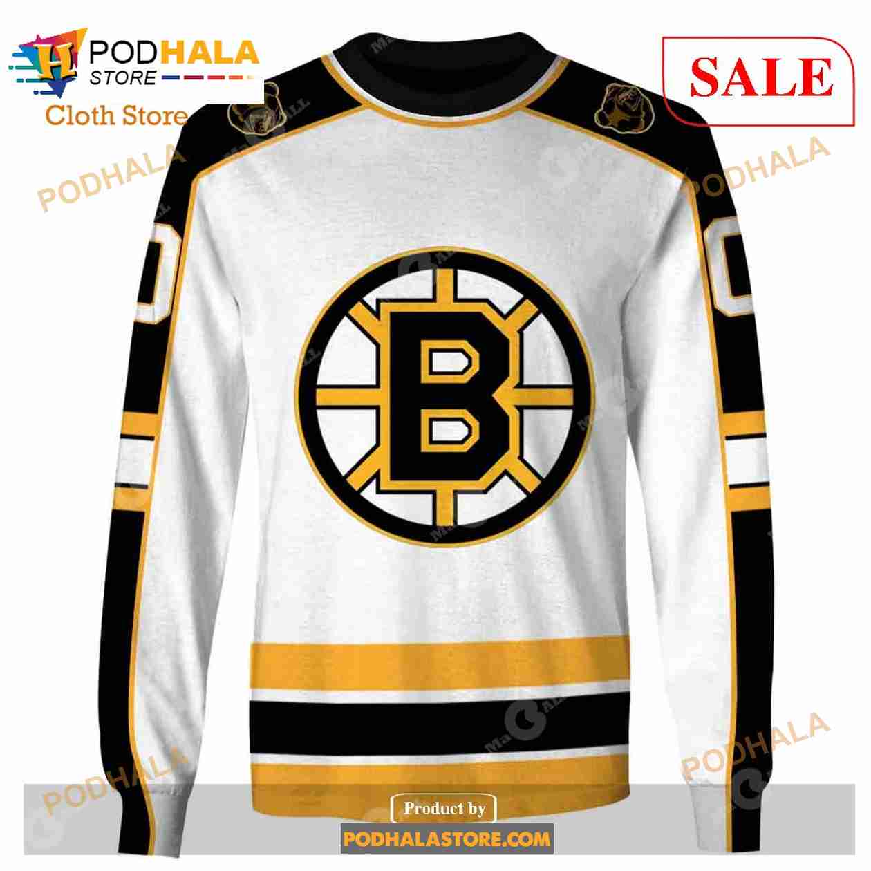Personalized Boston Bruins 1995- 1996 2005- 2006 Vintage Alt. Jersey 3D  Hoodie