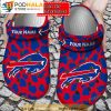 Custom Buffalo Bills Animal Print Clogband 3D Crocs