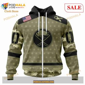 Custom Buffalo Sabres Special Camo Military Appreciation Sweatshirt Nhl Hoodie 3d 2