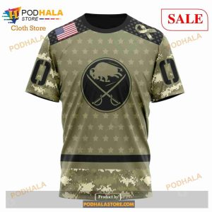 Custom Buffalo Sabres Special Camo Military Appreciation Sweatshirt Nhl Hoodie 3d 6