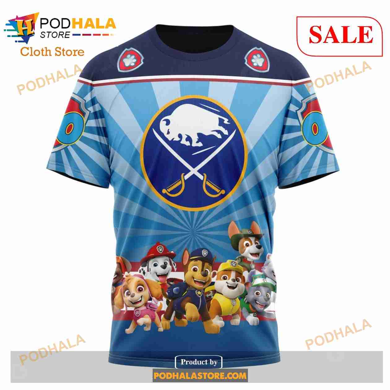 Custom Buffalo Sabres Special Paw Patrol Kits Sweatshirt NHL - Bring Your Ideas, Thoughts And Imaginations Reality Today