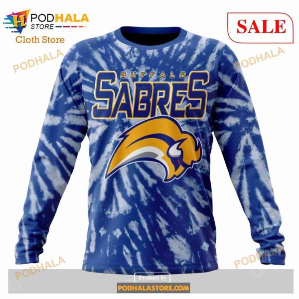 Custom Buffalo Sabres Special Retro Vintage Tie Dye Sweatshirt NHL Hoodie 3D