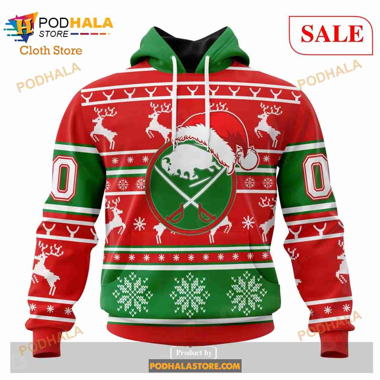 Buffalo Sabres NHL Custom Number And Name 3D Sweatshirt For Fans AOP  Christmas Gift Sweater - Banantees